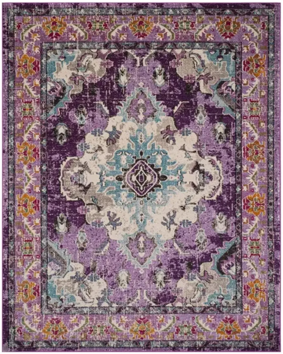 Monaco Area Rug in Violet/Light Blue by Safavieh