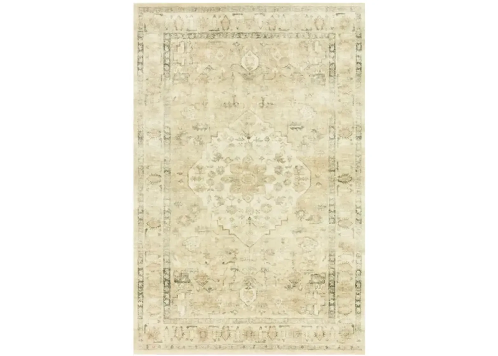 Rosette Accent Rug in Sand/Ivory by Loloi Rugs