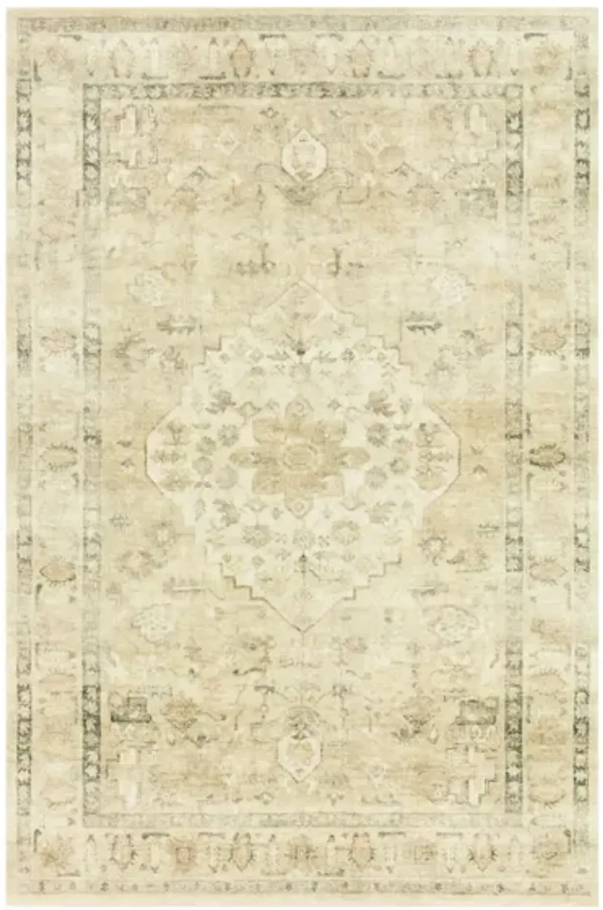 Rosette Accent Rug in Sand/Ivory by Loloi Rugs