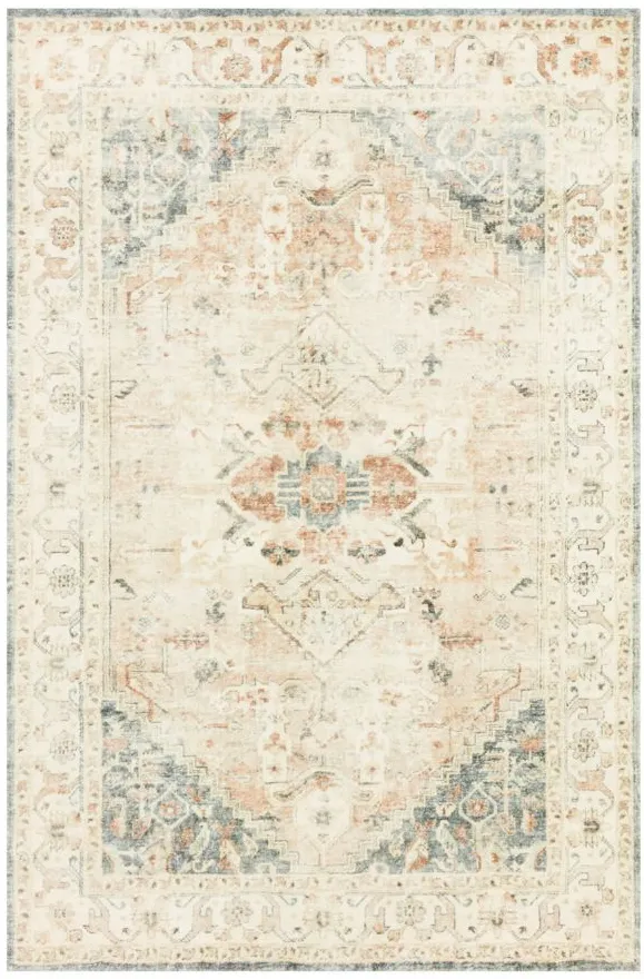 Rosette Runner Rug in Clay/Ivory by Loloi Rugs