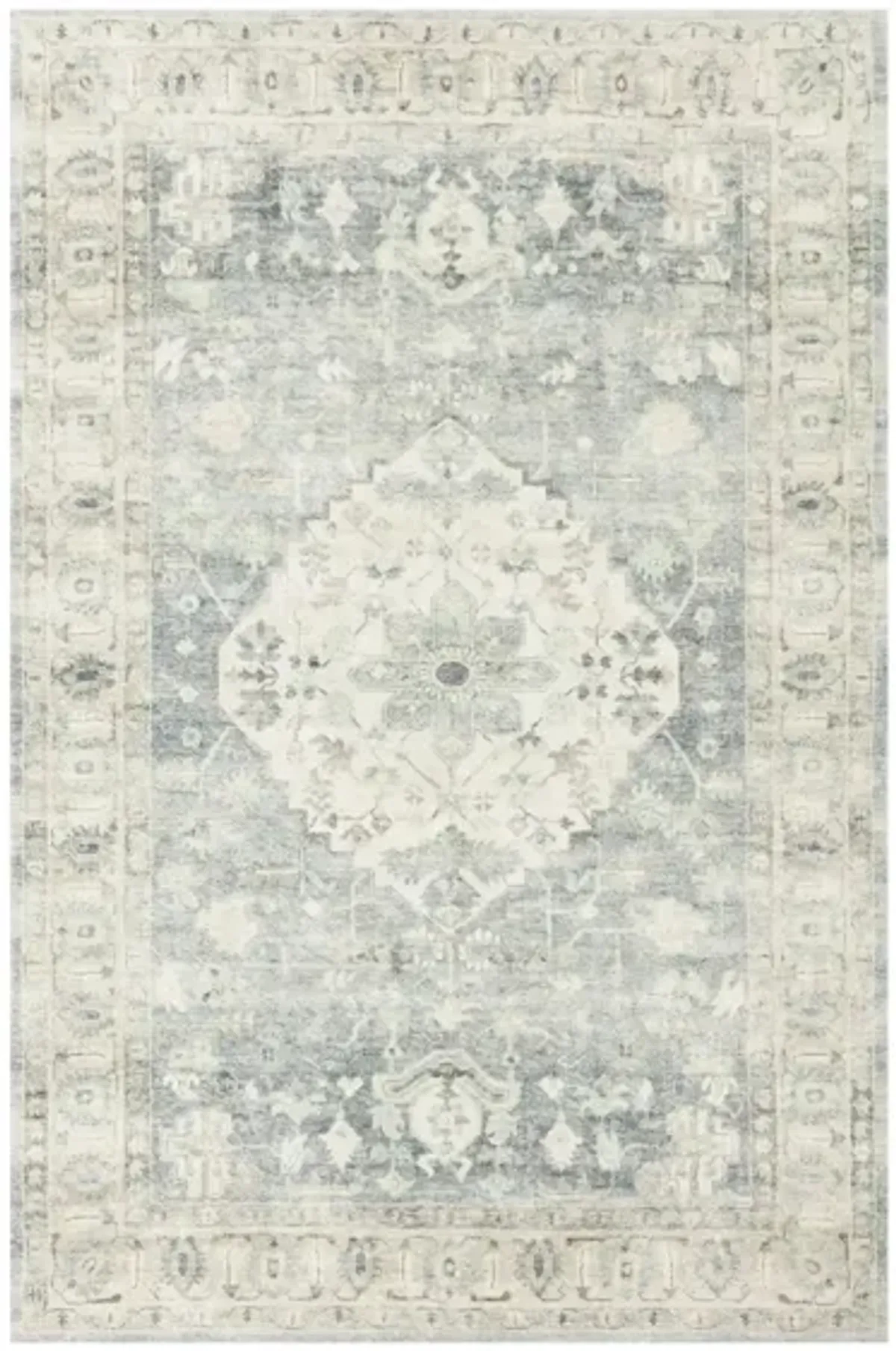 Rosette Accent Rug in Denim/Fog by Loloi Rugs