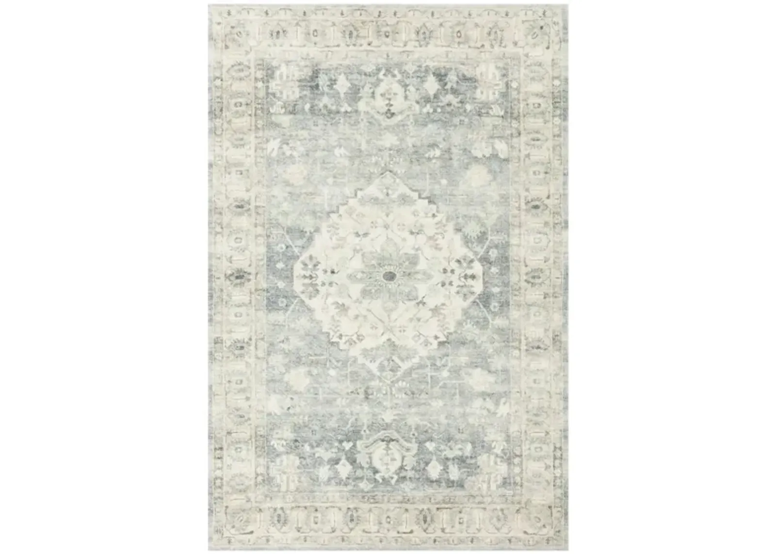 Rosette Accent Rug in Denim/Fog by Loloi Rugs