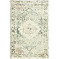 Rosette Accent Rug in Teal/Ivory by Loloi Rugs