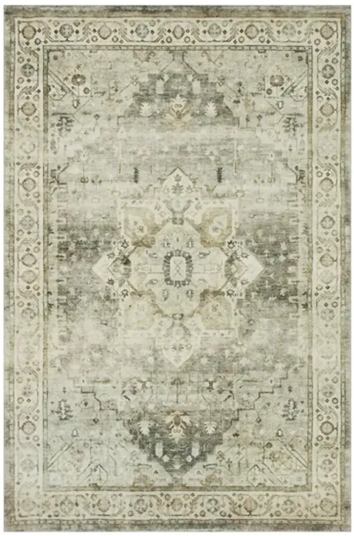 Rosette Accent Rug in Sage/Beige by Loloi Rugs