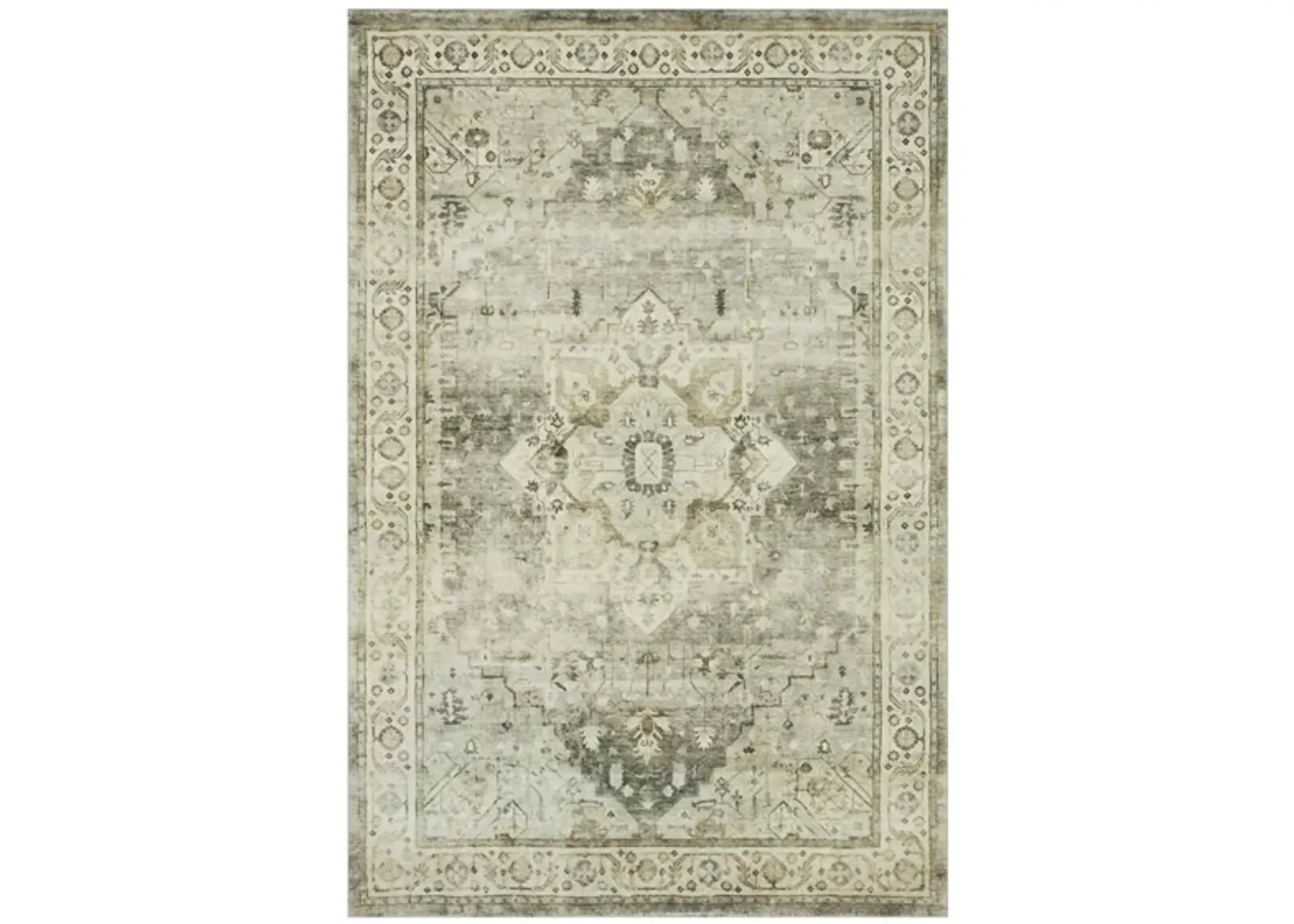 Rosette Accent Rug in Sage/Beige by Loloi Rugs