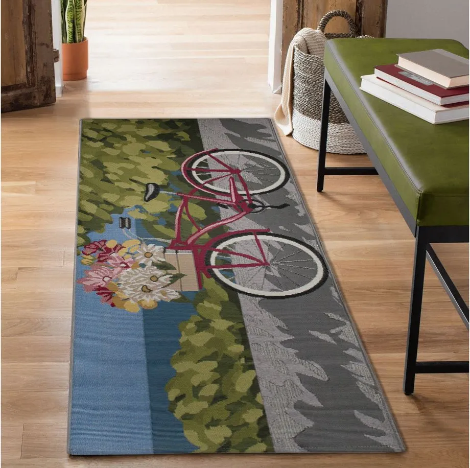 Esencia Summer Ride Mat in Blue by Trans-Ocean Import Co Inc