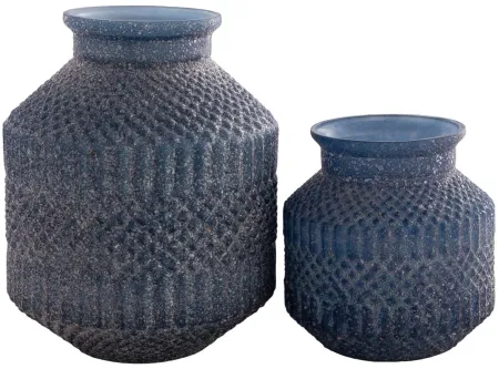 Catalana Vase Set in Blue by Surya