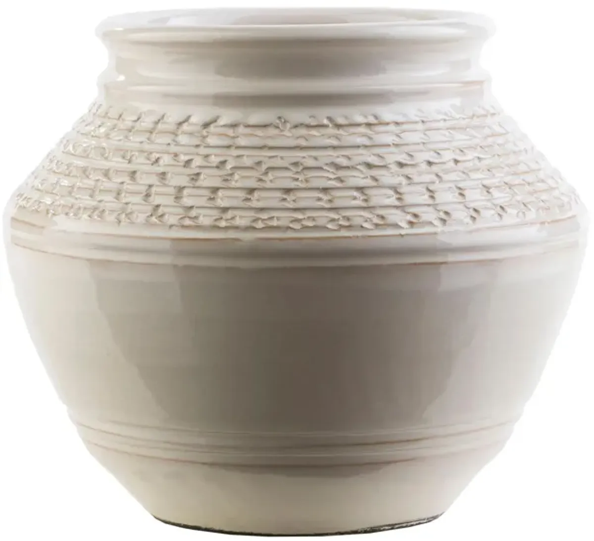 Piccoli Ceramic Planter in White by Surya