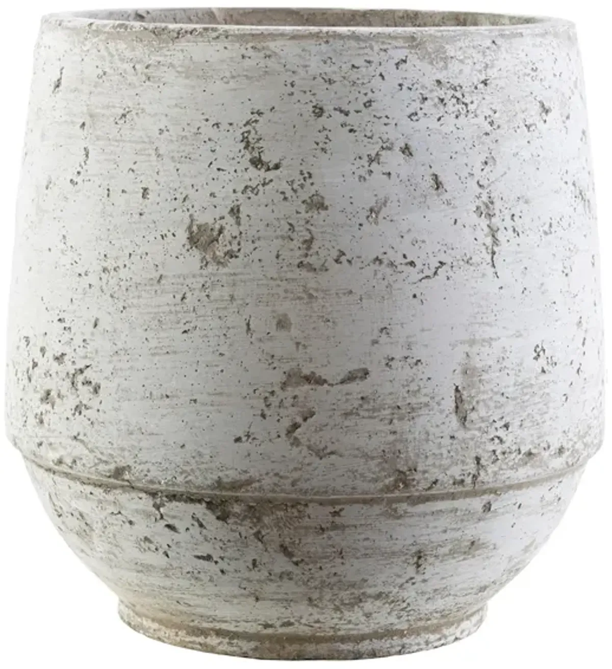 Rome Large Vase in White, Brown by Surya