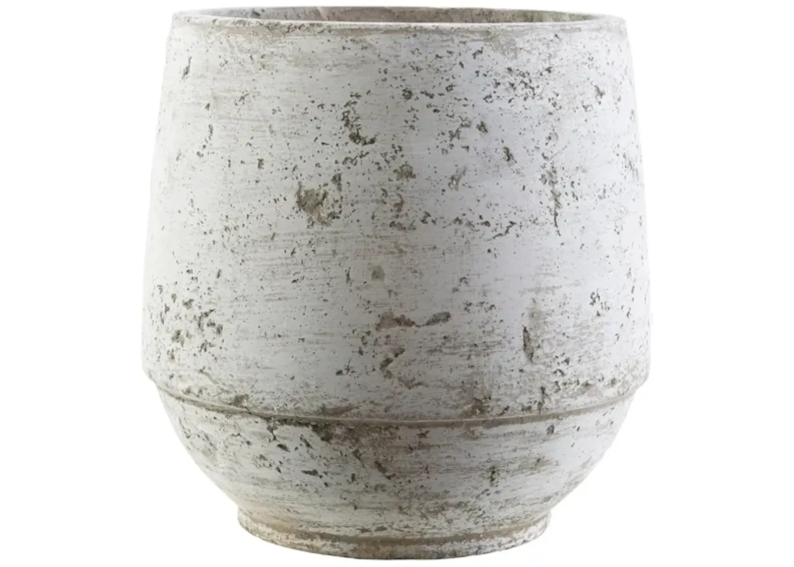 Rome Large Vase in White, Brown by Surya