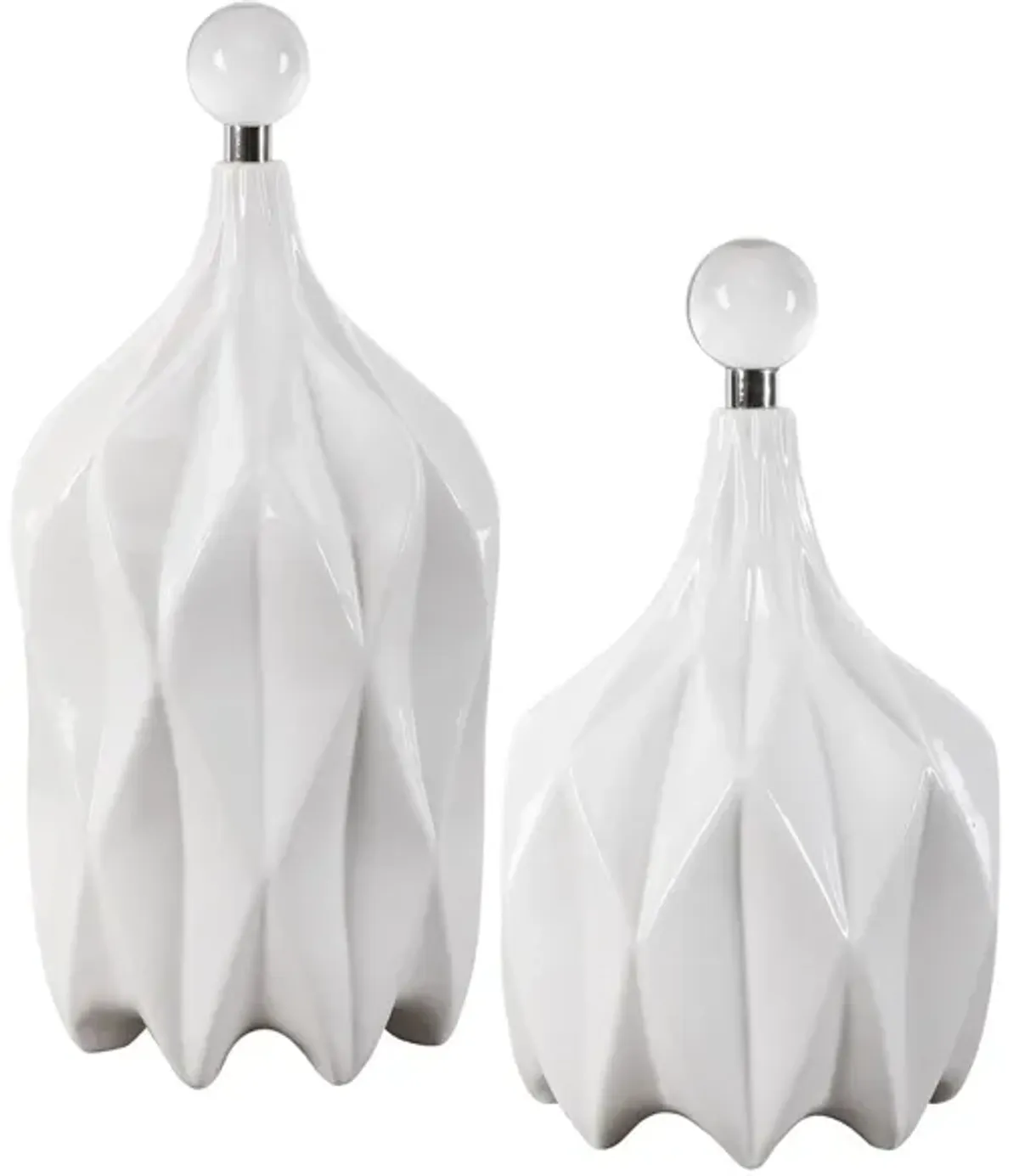 Klara Geometric Bottles: Set of 2