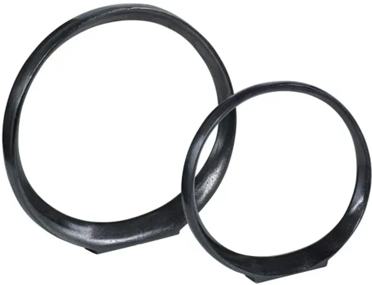 Orbits Ring Sculptures: Set of 2