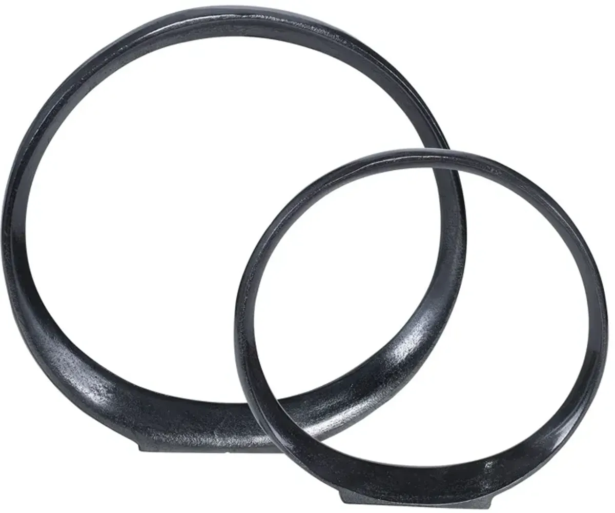 Orbits Ring Sculptures: Set of 2