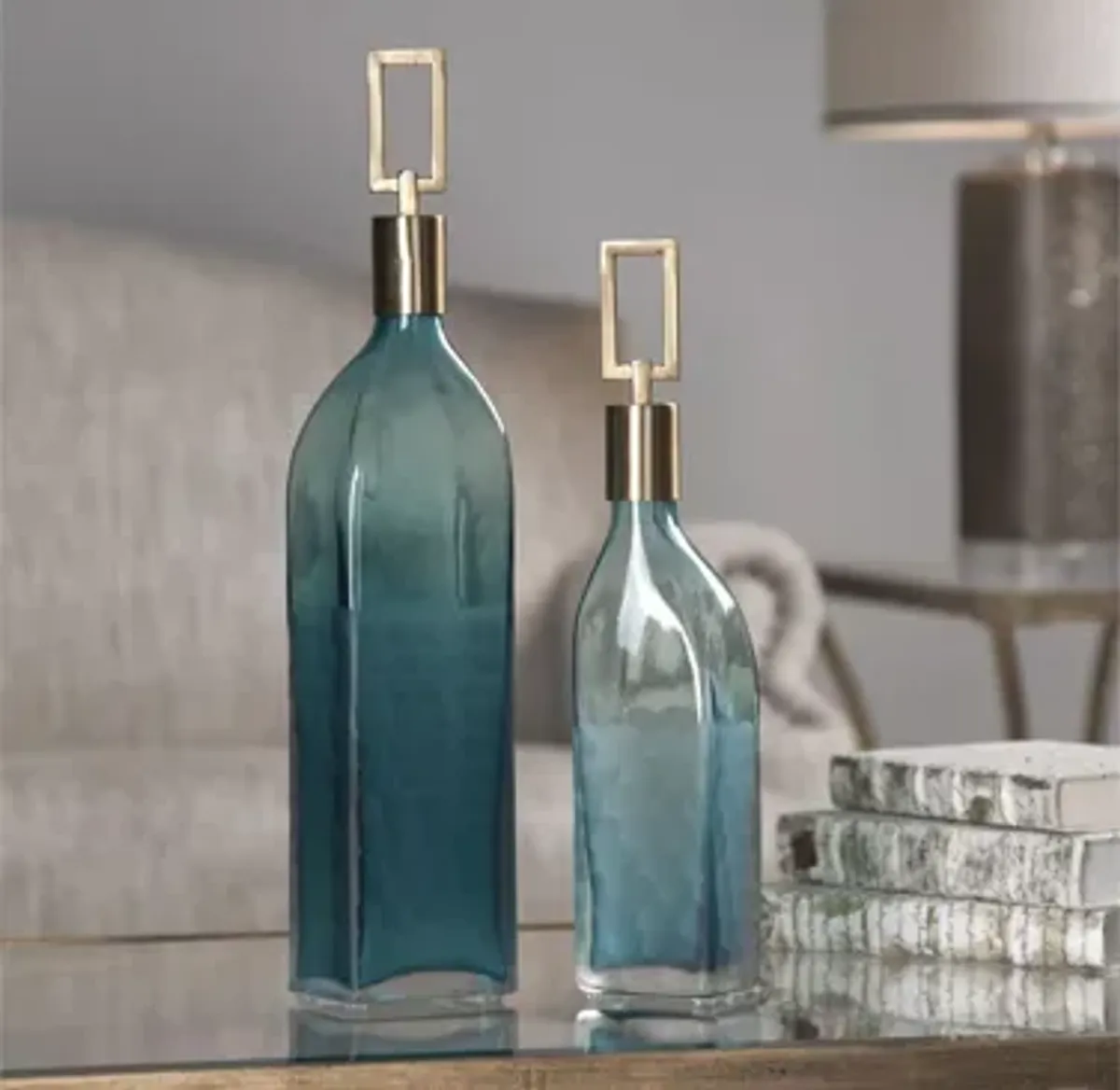 Annabella Glass Bottles: Set of 2