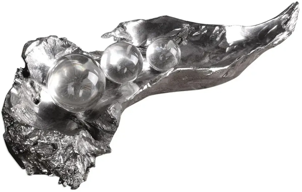 Three Peas In A Pod Metallic Sculpture