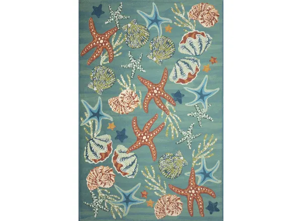 Marina Starfish Song Indoor/Outdoor Area Rug
