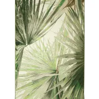 Marina Palm Fan Indoor/Outdoor Rug in Green by Trans-Ocean Import Co Inc