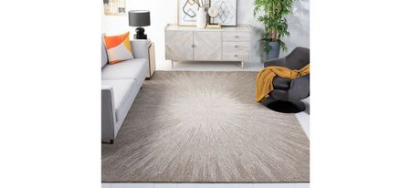 Uruha Area Rug in Taupe by Safavieh