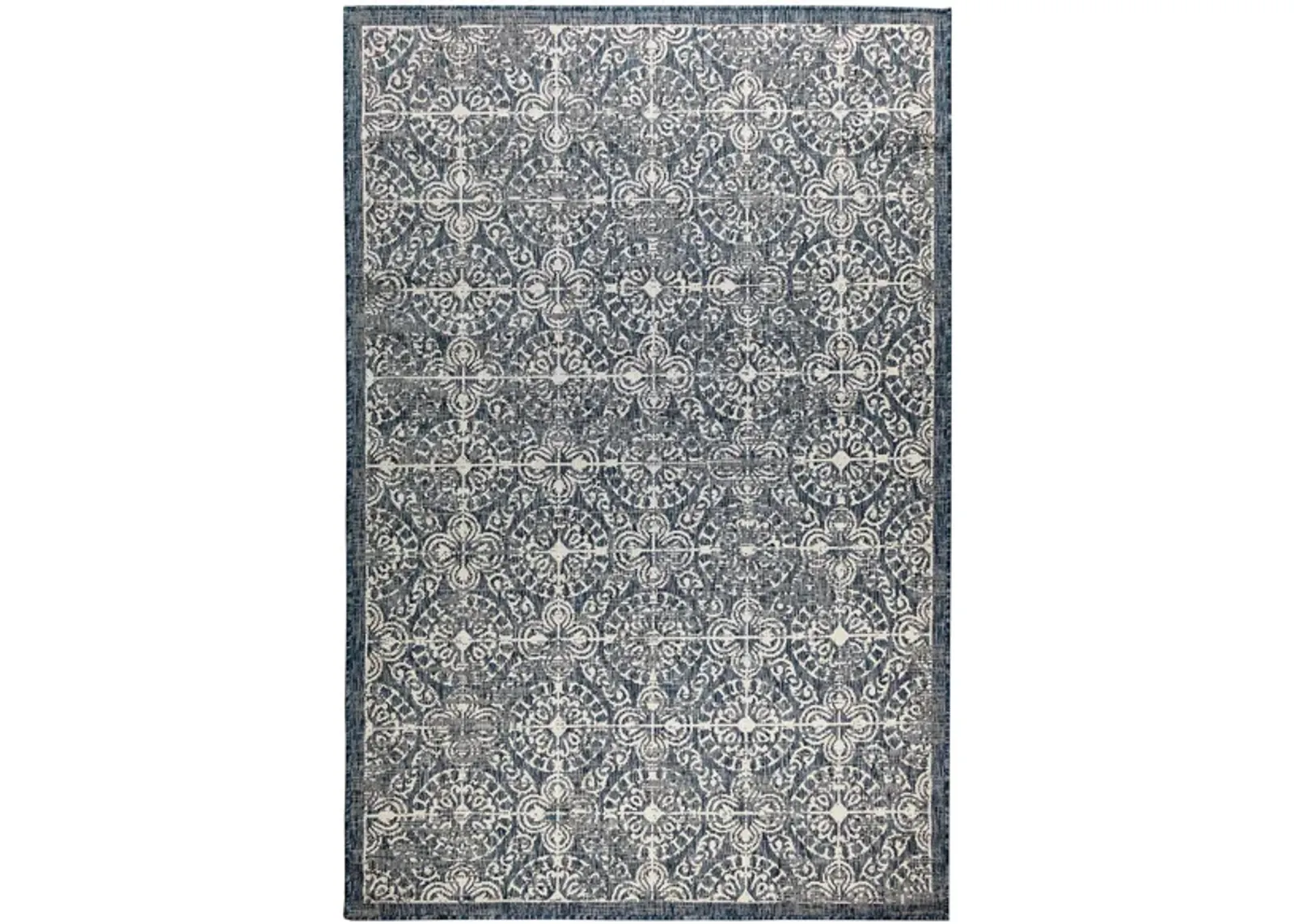 Carmel Antique Tile Rug in Navy by Trans-Ocean Import Co Inc