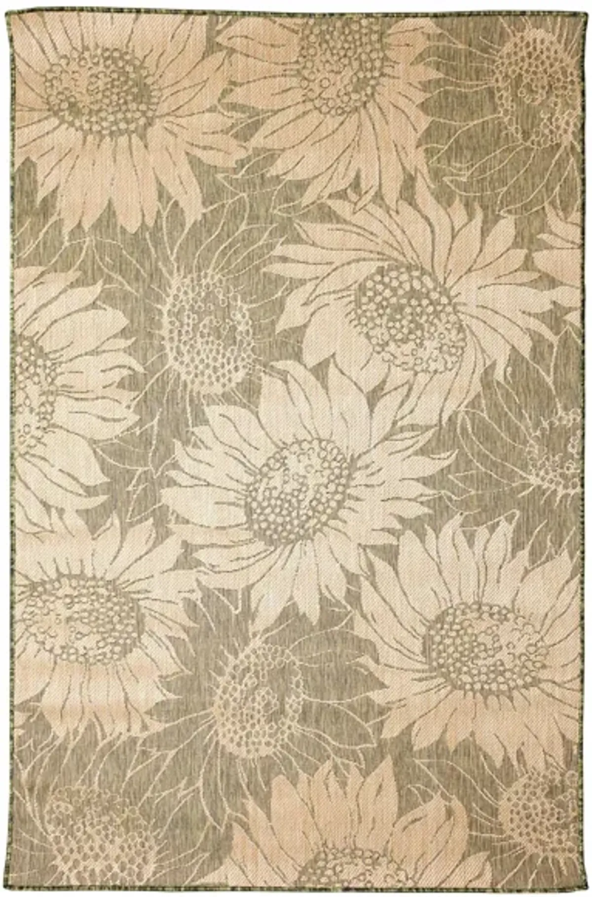 Carmel Sunflower Field Rug in Green by Trans-Ocean Import Co Inc