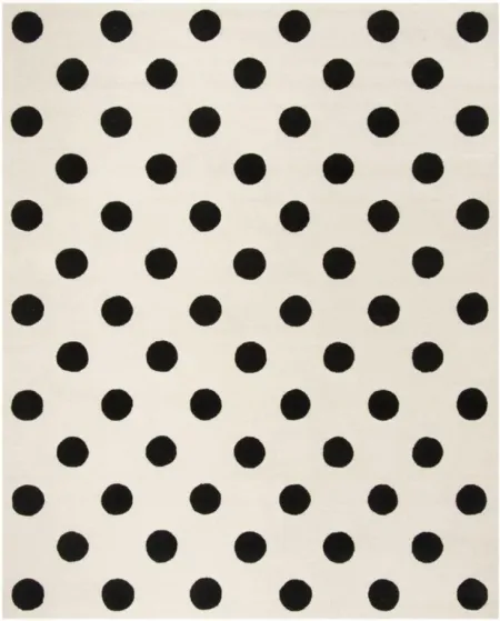 Cairo Kid's Area Rug in Ivory & Black by Safavieh