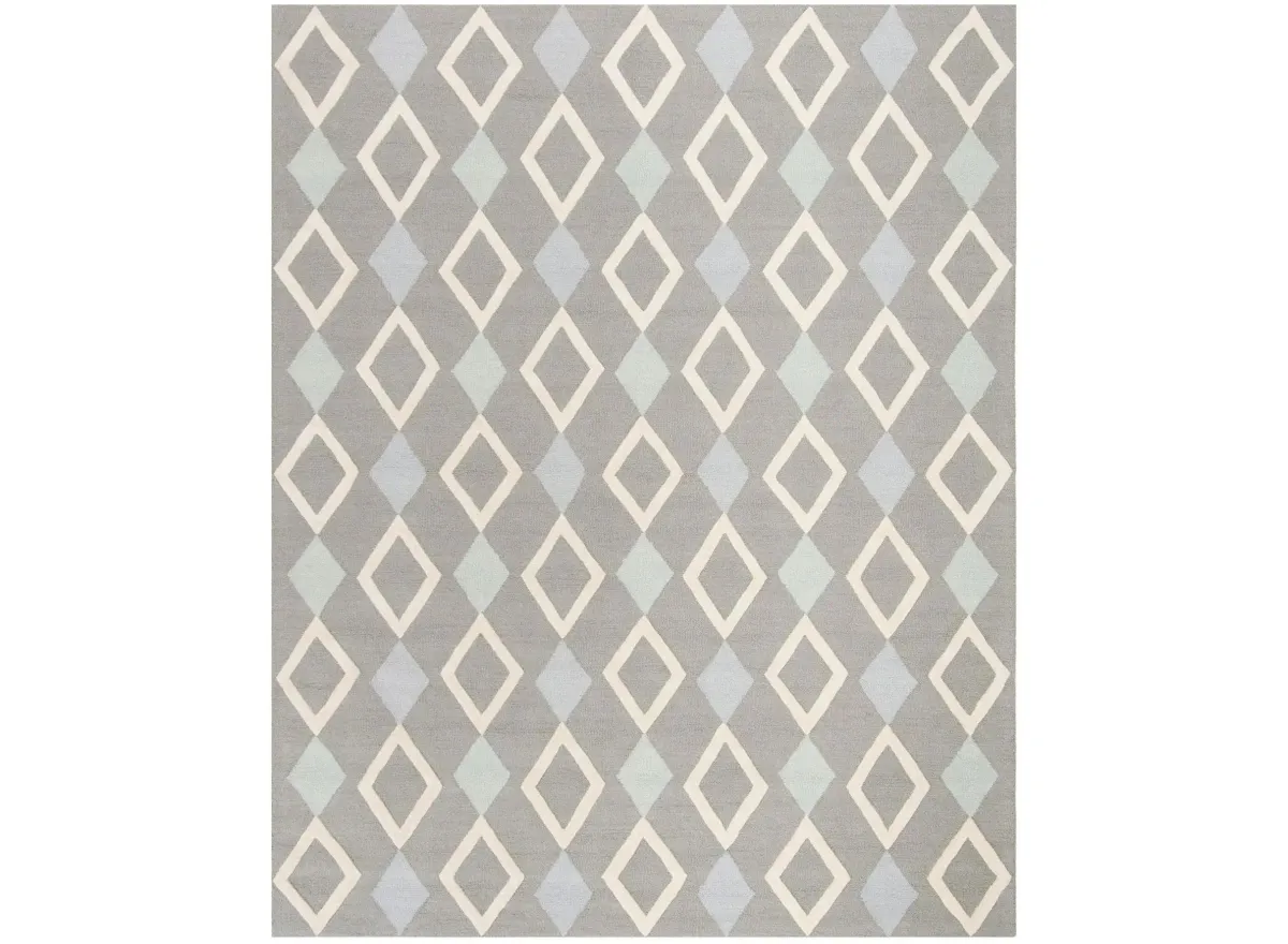 Aziel Kid's Area Rug in Grey & Multi by Safavieh