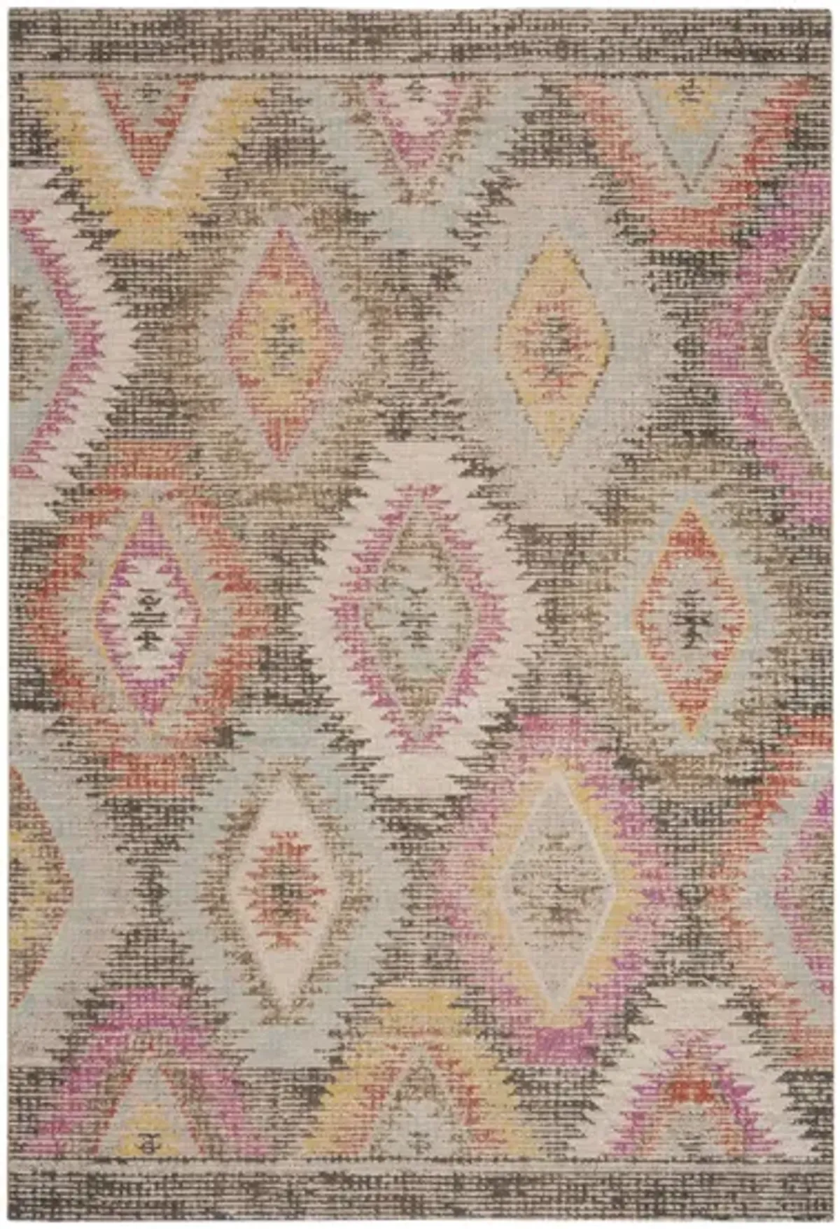 Montage II Area Rug in Gray & Multi by Safavieh