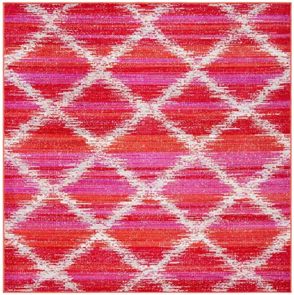 Montage III Area Rug in Fuchsia & Ivory by Safavieh