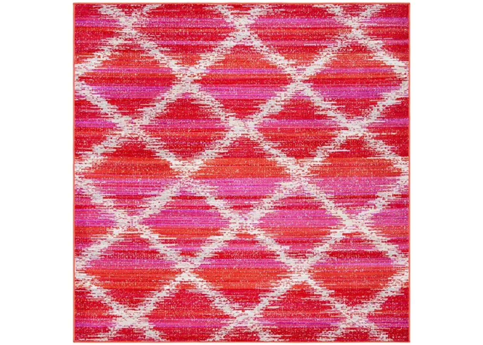 Montage III Area Rug in Fuchsia & Ivory by Safavieh