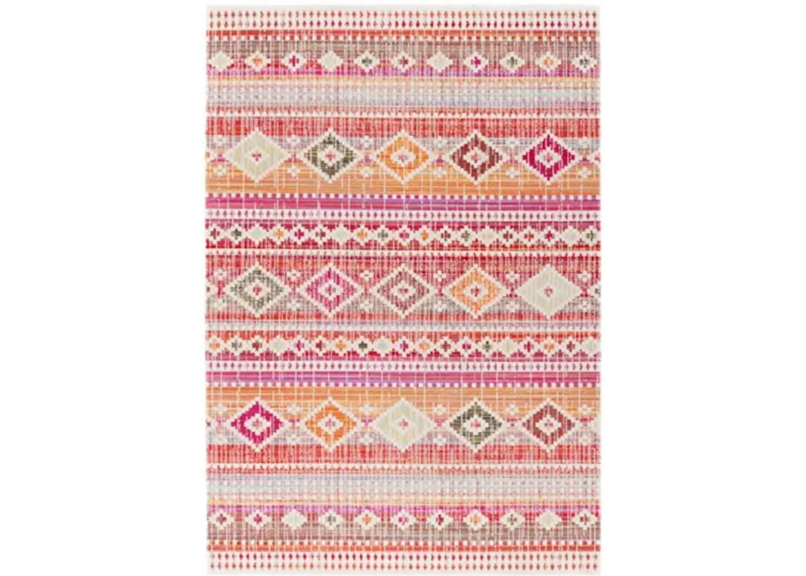 Montage III Area Rug in Red & Fuchsia by Safavieh