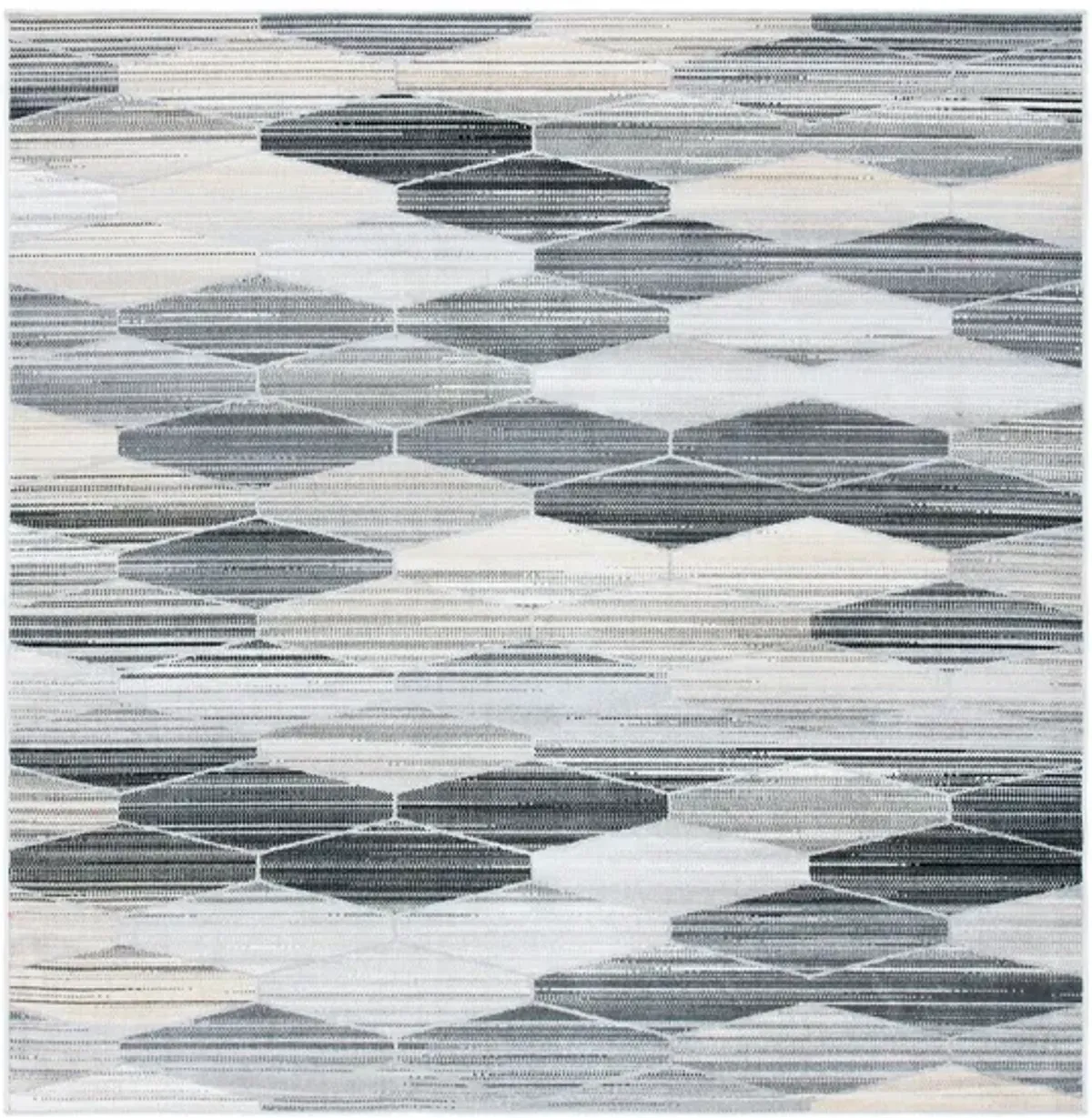 Montage III Area Rug in Gray & Dark Gray by Safavieh