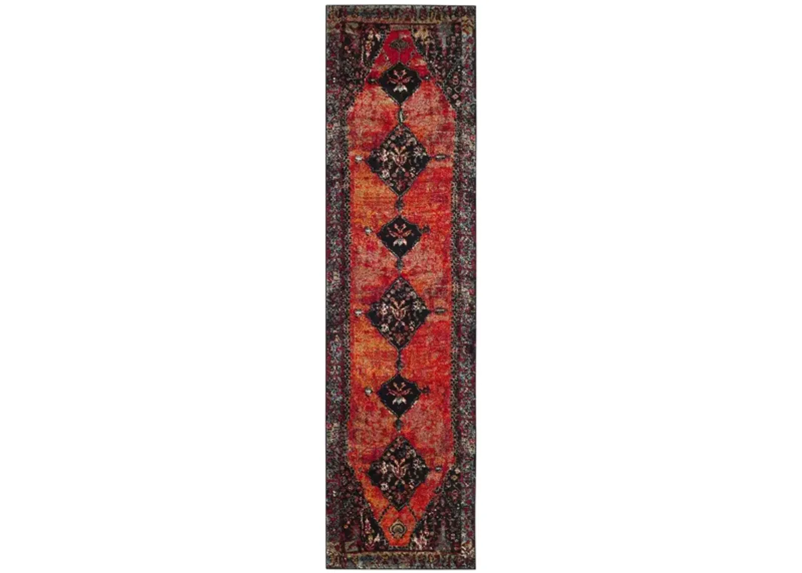 Vintage Hamadan I Area Rug in Orange & Red by Safavieh