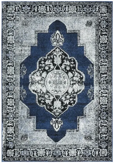 Vintage Hamadan I Area Rug in Blue & Grey by Safavieh