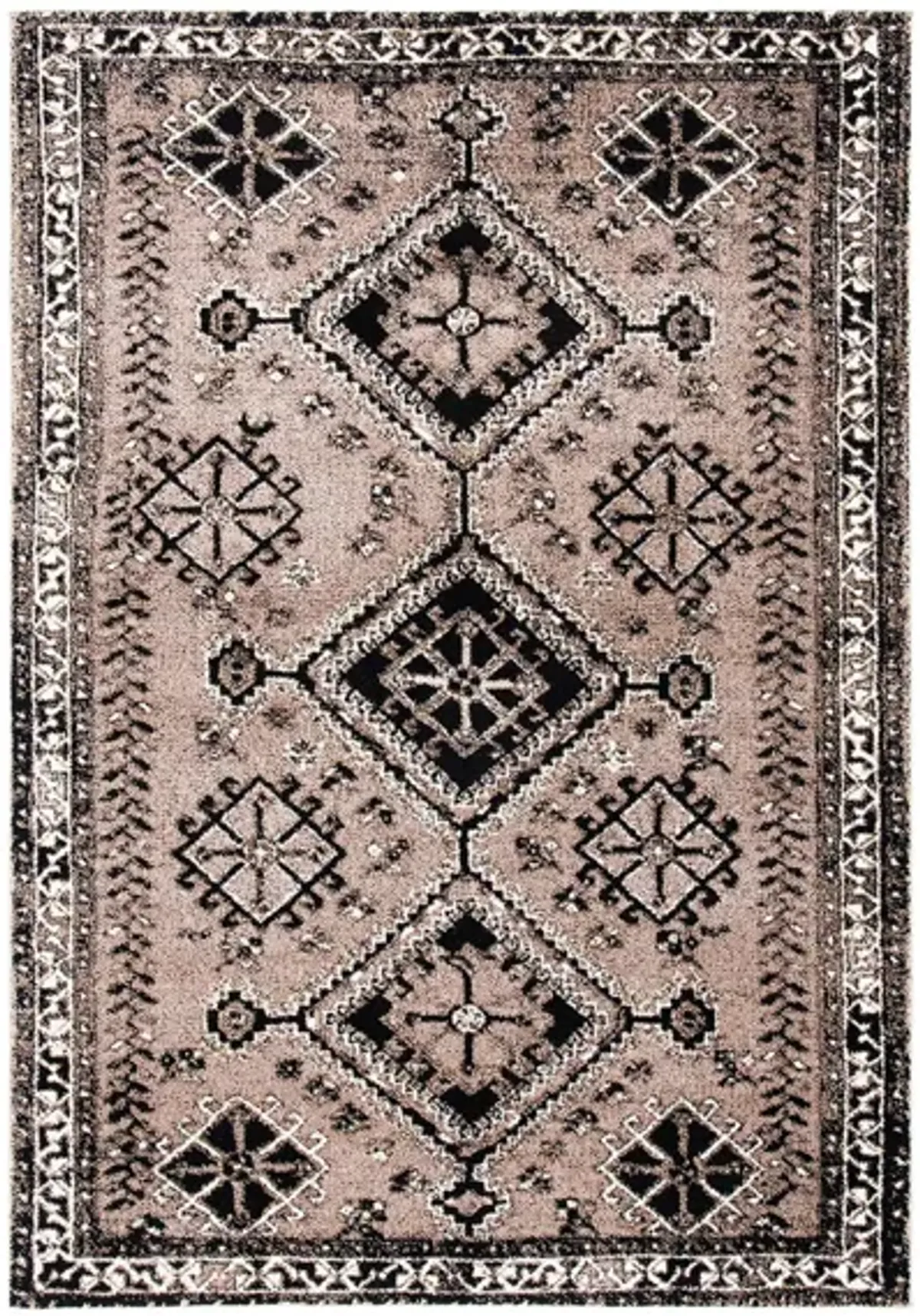 Vintage Hamadan IV Area Rug in Brown & Black by Safavieh