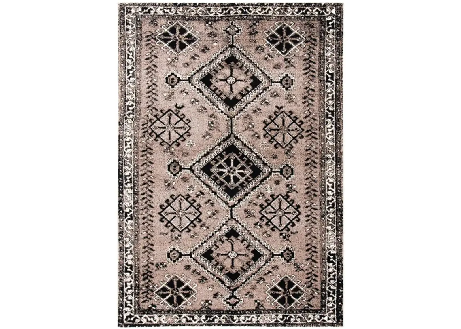 Vintage Hamadan IV Area Rug in Brown & Black by Safavieh