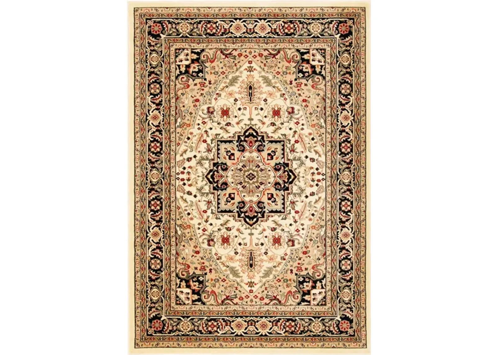 Mercia Area Rug in Beige / Black by Safavieh