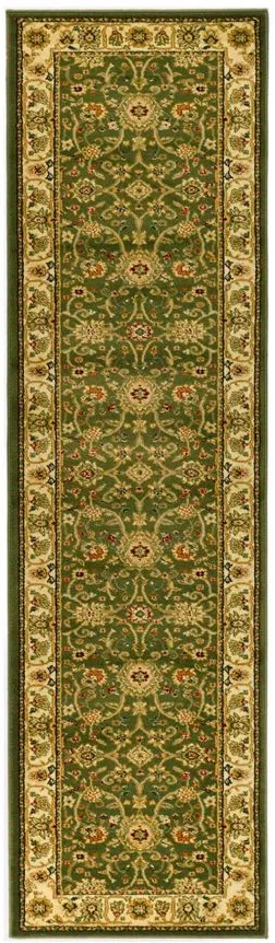 Lyndhurst Runner Rug in Sage / Ivory by Safavieh