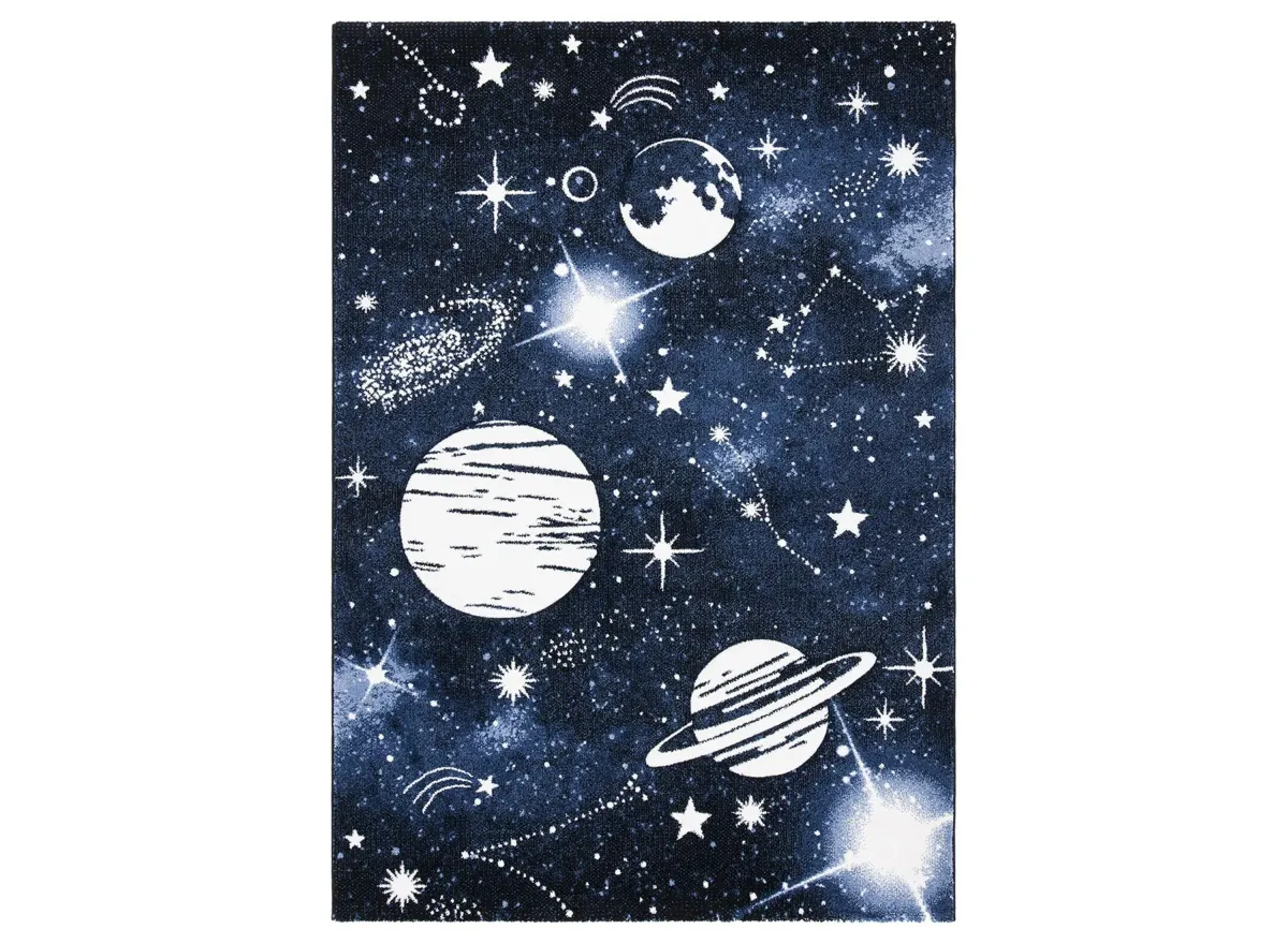 Carousel Outerspace Kids Area Rug