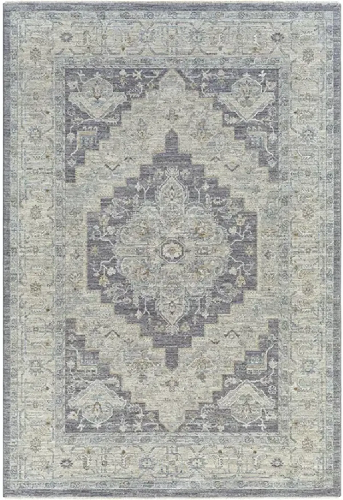 Avant Garde Area Rug in Medium Gray, Charcoal, Light Gray, Beige, Tan, Camel, Denim by Surya