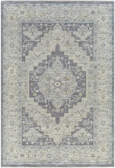 Avant Garde Area Rug in Medium Gray, Charcoal, Light Gray, Beige, Tan, Camel, Denim by Surya