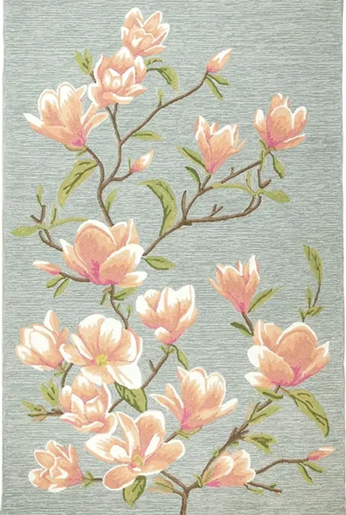 Magnolia Indoor/Outdoor Area Rug in Chambray by Trans-Ocean Import Co Inc