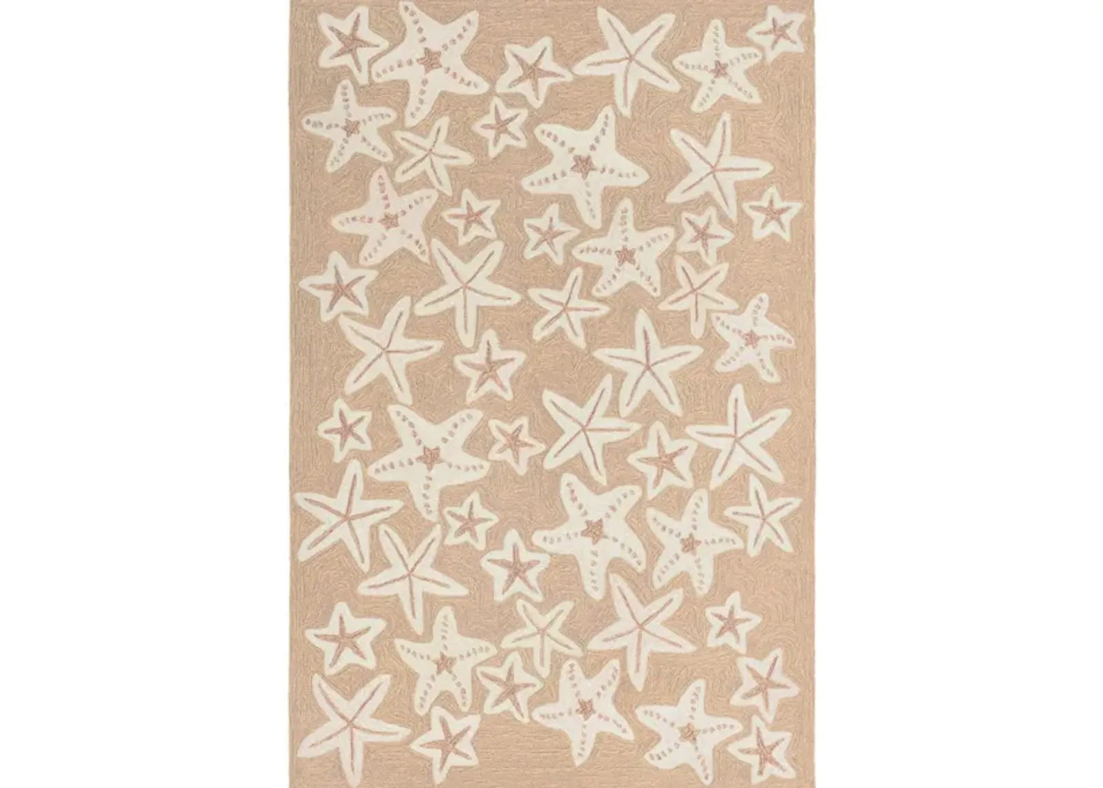 Starfish Indoor/Outdoor Area Rug in Neutral by Trans-Ocean Import Co Inc