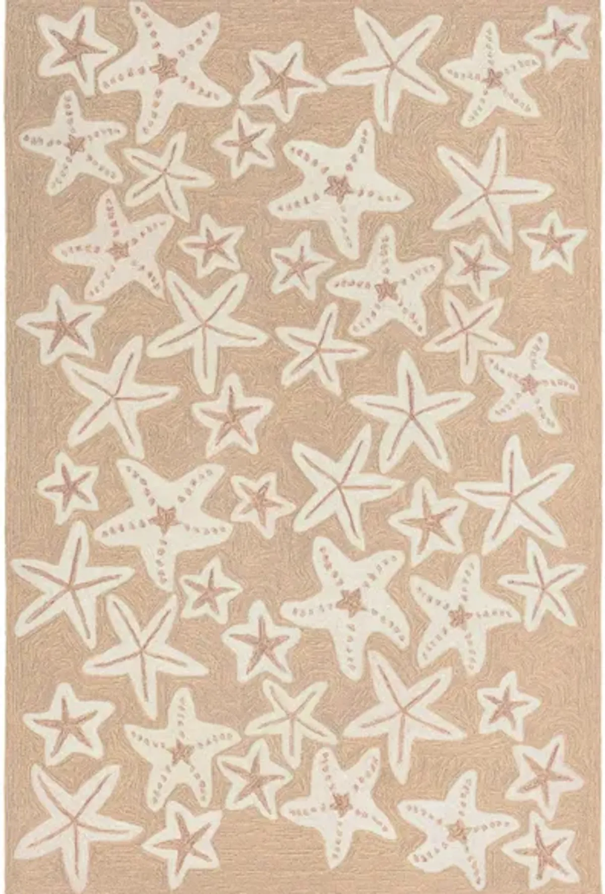 Starfish Indoor/Outdoor Area Rug in Neutral by Trans-Ocean Import Co Inc