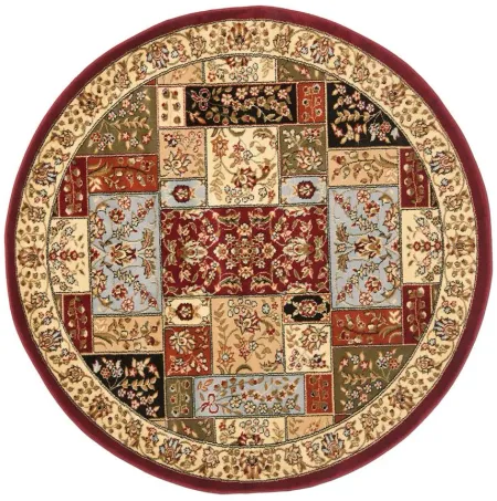 Marchwood Area Rug Round in Multi / Ivory by Safavieh
