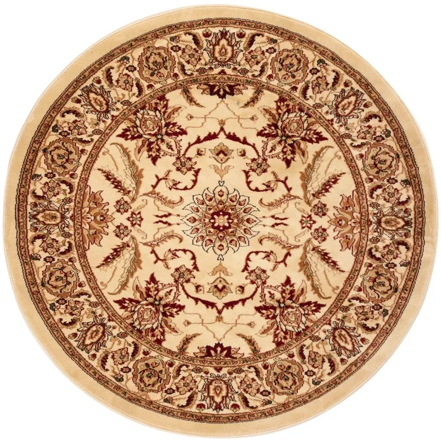 Verderers Area Rug Round in Ivory by Safavieh
