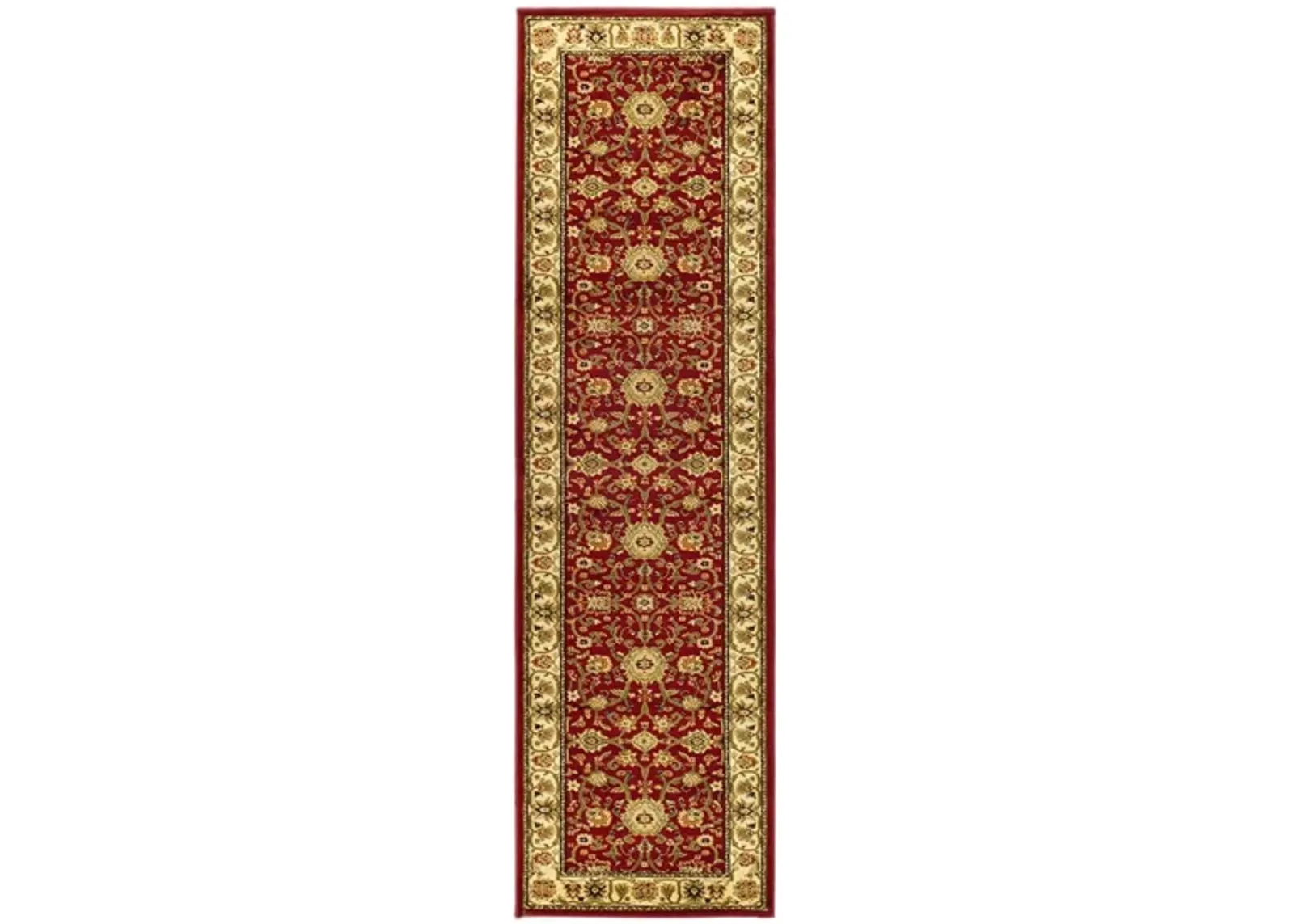 Lyndhurst Runner Rug in Red / Ivory by Safavieh