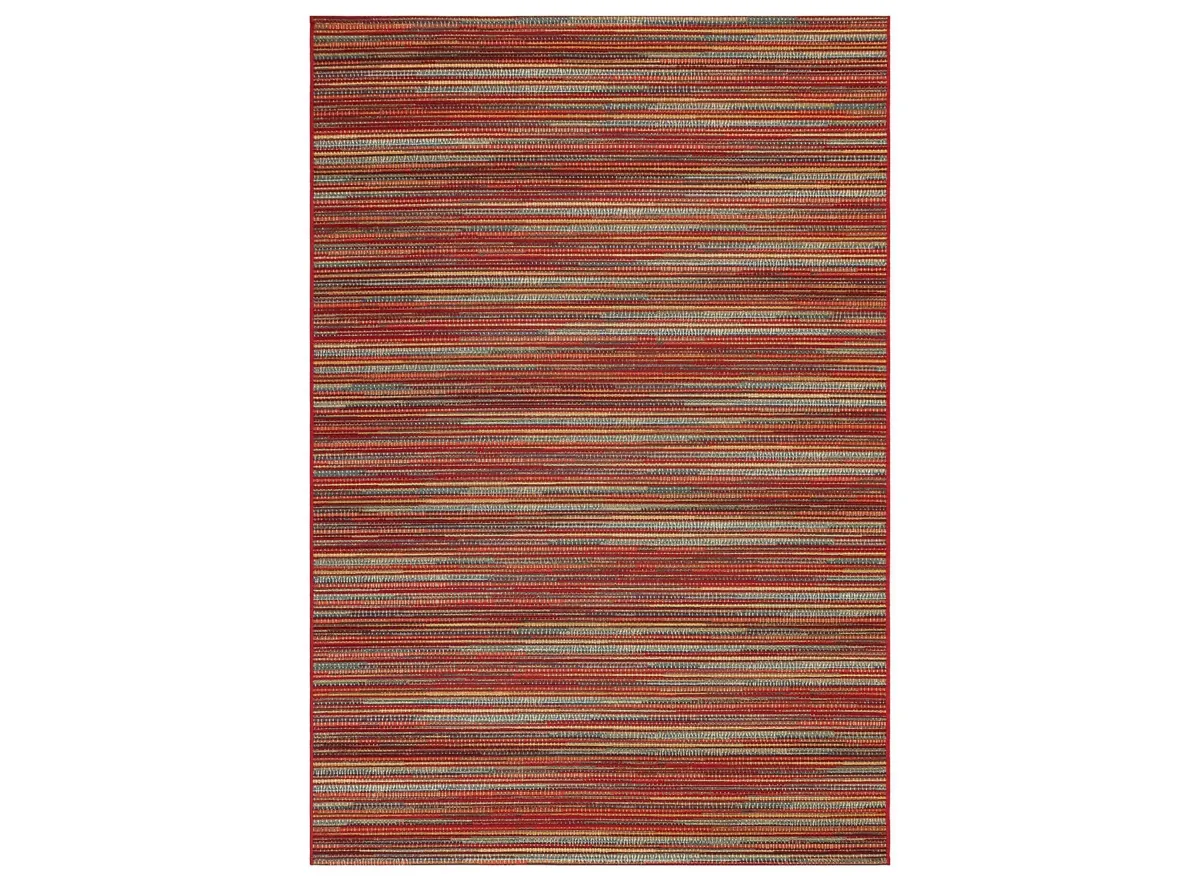 Liora Manne Marina Stripes Indoor/Outdoor Area Rug in Saffron by Trans-Ocean Import Co Inc