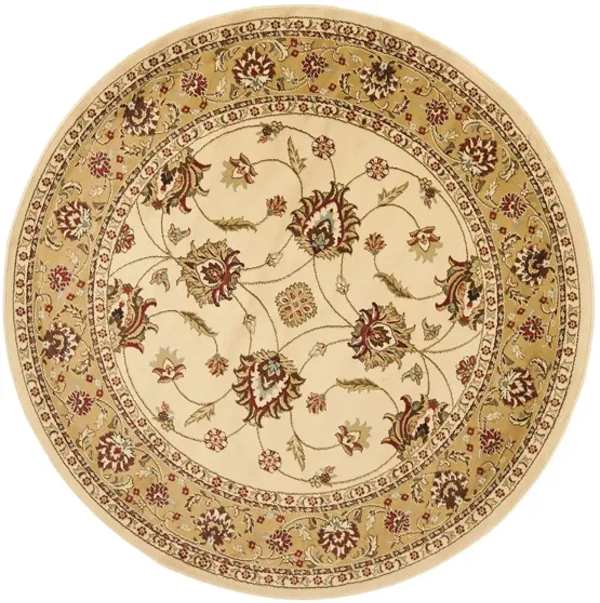 Severn Area Rug Round in Ivory / Beige by Safavieh