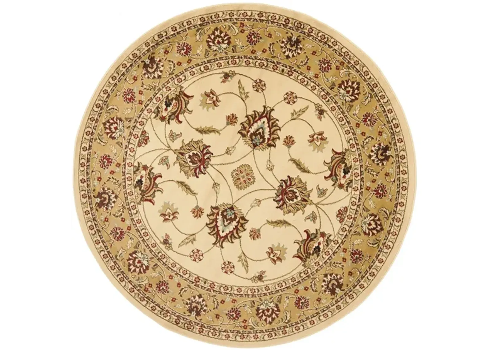 Severn Area Rug Round in Ivory / Beige by Safavieh