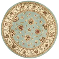 Severn Area Rug Round in Blue / Ivory by Safavieh